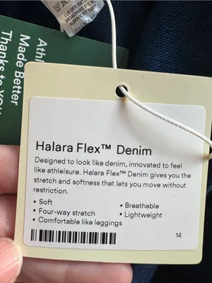 Halara Flex High Waisted Crossover Pocket Washed XL Casual Jeans, NWT Stretchy thumbnail 6