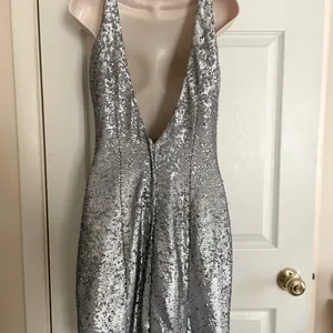 Silver Sequins Party Dress‎ Size 10 thumbnail 3