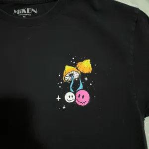 Miken Daydreaming Graphic T-Shirt - Black with Multicolor Design Sz M thumbnail 3