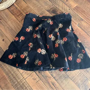 FREE PEOPLE Good Day Sunshine Velvet‎ Mini Skirt thumbnail 2