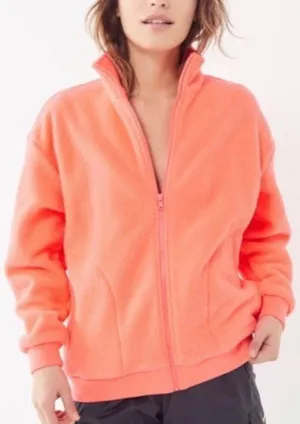 Urban Outfitters Neon Pink Fleece Pullover thumbnail 1
