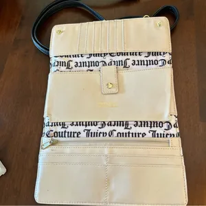 Juicy Couture Gothic Juicy Jacquard Wallet on a String Crossbody Purse EUC thumbnail 9