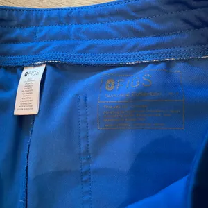 FIGS Royal Blue Casma Top Zamora Jogger Pants Scrub Set Uniform Medium Petite thumbnail 8