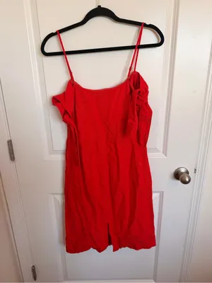 Abercrombie & Fitch Linen Midi Dress Size 4 thumbnail 6