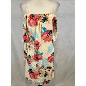 PinkBlush maternity beautiful off shoulder floral dress size small NWOT thumbnail 2