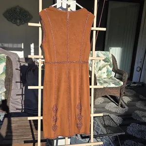 La Bellum by Hillary Scott FAUX SUEDE Vest S thumbnail 11