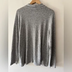 Torrid‎ Heather Gray Plush Super Soft Mock Neck Long Sleeve thumbnail 3