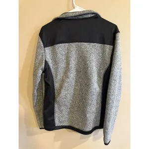 Beverly Hills Polo Club Women Fleece Zip‎ Up Jacket Gray Black Size S thumbnail 3