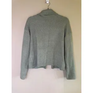 Abercrombie & Fitch Sage Green Collared Button Front Cardigan Sweater XS Womens thumbnail 3
