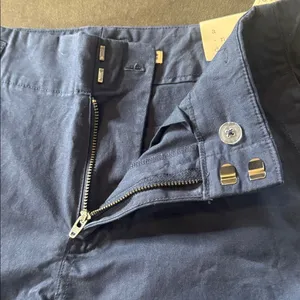 Women’s Navy Blue Straight Leg High Rise Office Casual Pants a new day 4R NEW thumbnail 12