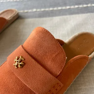 Tory Burch Seaside Mule Espadrille Sandals Sienna Rose Orange Size 9 thumbnail 6