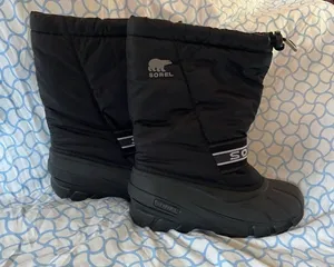 Sorel Snow Boots Unisex Black 1287921011 Size 5 Lace Up Excellent Condition thumbnail 1