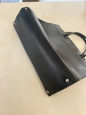 Kate Spade New York Maeve Grove Street Black Leather Tote Bag Purse thumbnail 9