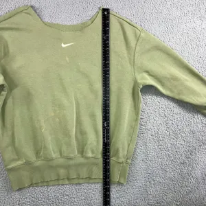 Nike Sweatshirt Women‎ Small Oversized Center Swoosh Logo Pullover Bleached thumbnail 5