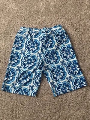 Men’s Blue & White Swim trunks thumbnail 2