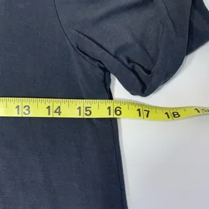 Soft & Sexy Dark Gray Crochet Lace-up Tee thumbnail 8