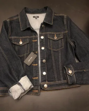 NWT Denim Jacket Blue Size M thumbnail 1