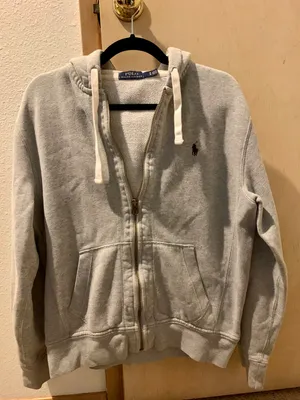 Ralph Lauren Gray Zip Up Hoodie thumbnail 1