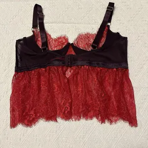Seven Til Midnight Plus Red & Purple Lingerie Babydoll Cami Top Sz 1X/2X NWOT thumbnail 6