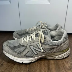 New Balance 990v4 Sneakers Women 9.5 Gray Suede Mesh USA Made Casual Running Dad thumbnail 4