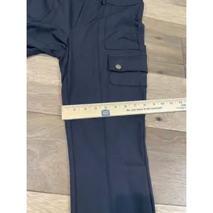 Halara Cargo Pants Size M Navy High Waisted Utility Skinny Stretch Snap Pocket thumbnail 7