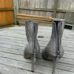 Steve‎ Madden Carey Silver rainbow Glitter Ankle-High boots size 8.5 thumbnail 7
