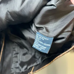 American Vintage Y2K 90s Faux Leather Brown Pleather Jacket Boho Hippie Flower Lace Distressed thumbnail 6