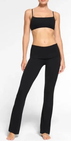 SKIMS Cotton Jersey Foldover Pants XS thumbnail 1