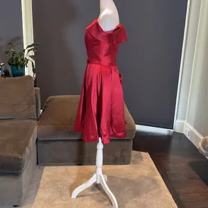 Women’s Off the Shoulder Short Red Prom Party Homecoming Dress CorsetBack Size 6 thumbnail 6