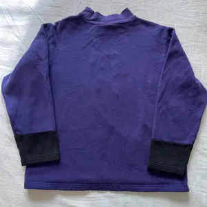 VTG 90s Disney Store Winnie The Pooh Ice Skating Embroidered Mock Neck Purple thumbnail 8