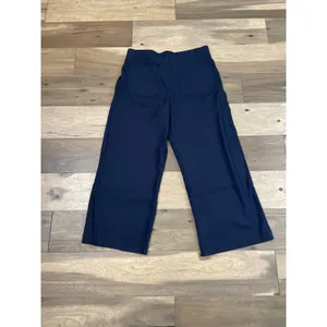 Haver + Blair Pants Size L Navy Wide Leg Tailored Flat Front Pocket Trousers thumbnail 9