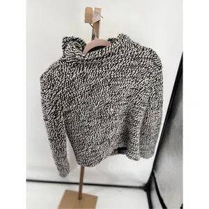 Blank NYC Boucle Knit Motorcycle Moto Jacket Black White Women’s Size XS thumbnail 16