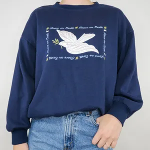 Vintage 80s Peace On Earth Dove Christmas Sweatshirt thumbnail 1