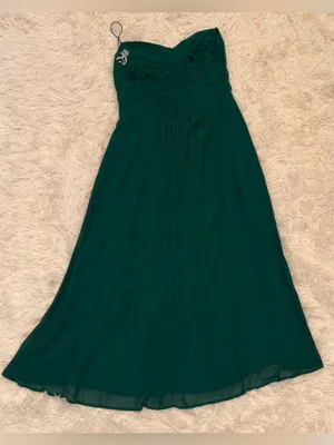 NEW Reformation Juliette emerald green midi Dress sz 10 thumbnail 13
