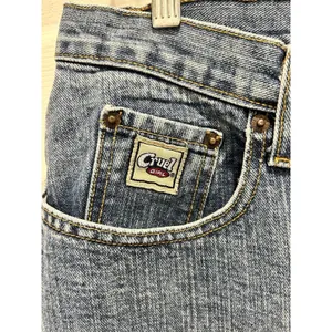 VTG Cruel Girl Relaxed Fit Jeans Womens 19 Long High Rise Blue Medium Wash Denim thumbnail 2
