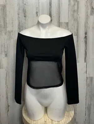 Black off the shoulders top Size L thumbnail 1