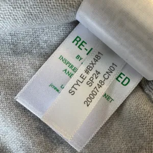J.Crew Re-I Crewneck Short Sleeve Sweater XL Ivory Lyocell‎ Minimalist Top Cream thumbnail 5