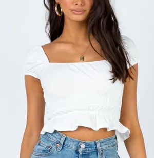 Princess Polly White Mira Top thumbnail 1