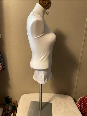 Women's White Racerback Tank Top with Crystal Detail thumbnail 3
