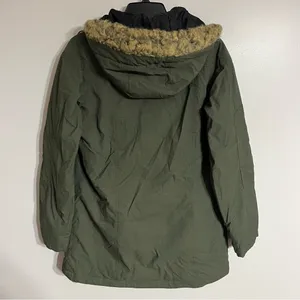 Pulse Olive Green‎ Hooded Winter Parka Jacket Faux Fur Trim Snow Skirt Medium thumbnail 16