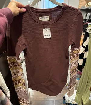 Free people waffle knit NWT size XS thumbnail 1