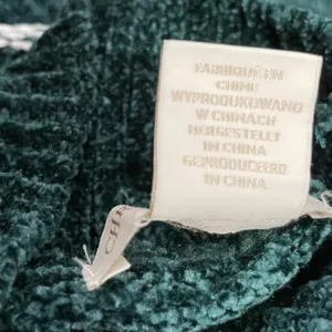 Christian Siriano Size Medium Dark Green Chenille Sweater Soft Cozy Holiday thumbnail 6