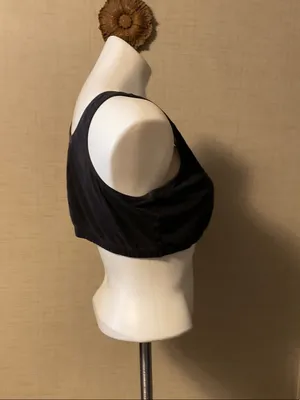 Wireless Scoop Sports Bra - Black thumbnail 2