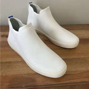 Rothy's | RETIRED Bright White 'The Chelsea' Boot‎ Sneakers | Sz 10 B74 thumbnail 5