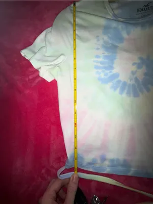 Hollister baby tee in tie dye thumbnail 3