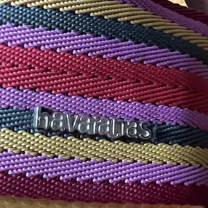 Havaianas Sandals Women's Sz 7.5 Multicolor Striped Slide Cruise Resort Poolside thumbnail 7