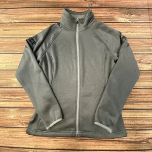 North Face Jacket Women's Large Gray Full Zip Canyon Flats Fleece Nice thumbnail 1