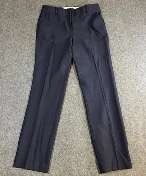 J.Crew‎ Navy Blue Wool Blend Straight Leg Dress Pants Trousers Womens Size 6 thumbnail 1