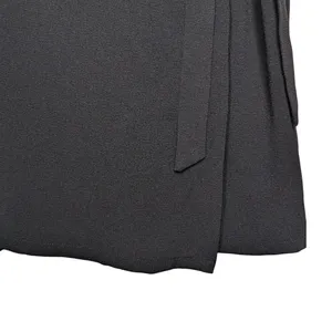 Bobeau Black Wrap Dress Short Sleeve V-Neck Side Tie‎ Small Office Chic Classic thumbnail 9