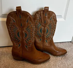 Coconuts Brown Cowboy Boot thumbnail 1